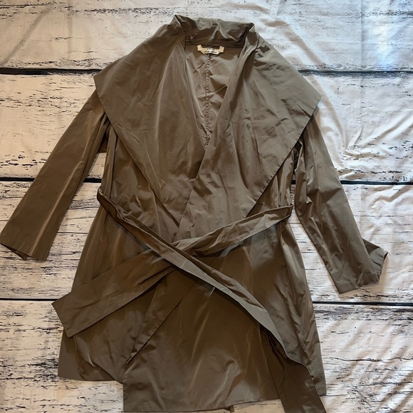 MaxMara Gold Tan Trench Coat Size XL - Picture 1 of 8
